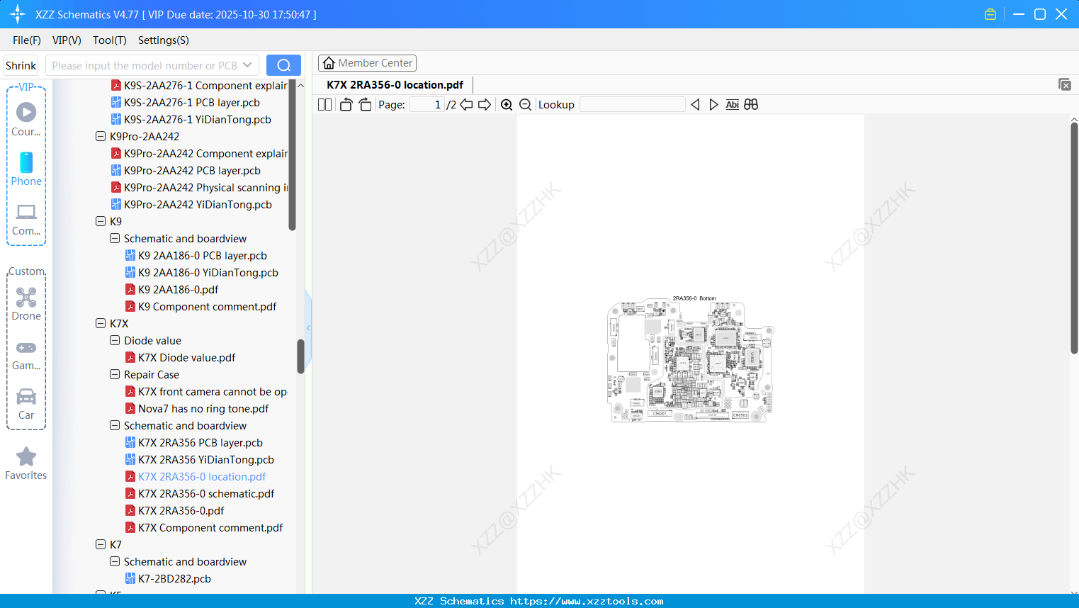 OPPO K7X 2RA356-0 Location